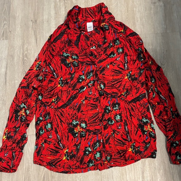 Smash + Tess Red and Blue Patterned Top - Picture 1 of 2